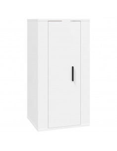 Set di Mobili Porta TV 5 pz Bianco in Legno Multistrato