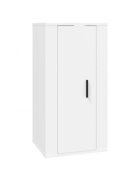 Set di Mobili Porta TV 5 pz Bianco in Legno Multistrato