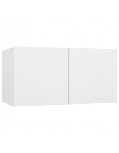 Set di Mobili Porta TV 5 pz Bianco in Legno Multistrato