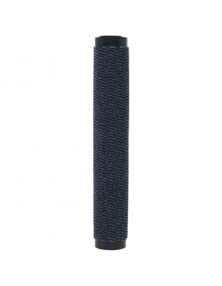 Tappeti Antipolvere 2 pz Rettangolari Trapuntati 60x90 cm Blu