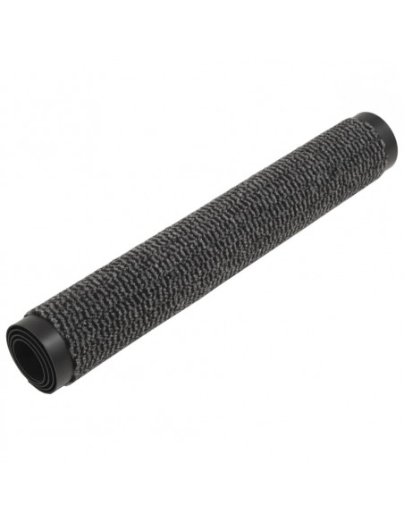 Tappeti Antipolvere 2 pz Trapuntati 80x120 cm Antracite