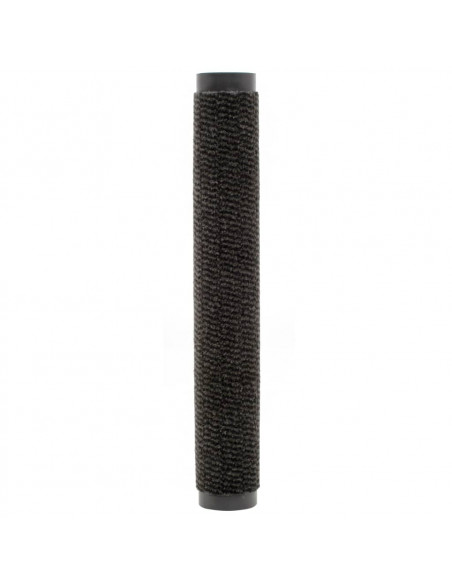 Tappeti Antipolvere 2 pz Rettangolari Trapuntati 80x120 cm Neri