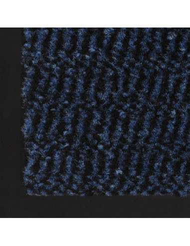 Tappeti Antipolvere 2 pz Rettangolari Trapuntati 80x120 cm Blu