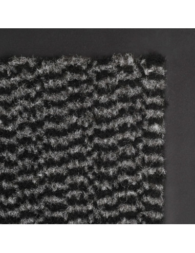Tappeti Antipolvere 2 pz Trapuntati 90x150 cm Antracite
