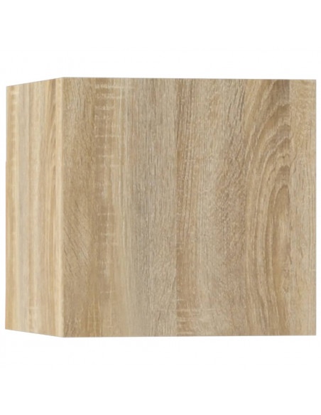 Set di Mobili Porta TV 5 pz Rovere Sonoma in Legno Multistrato