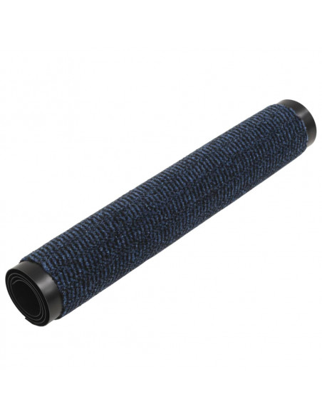 Tappeti Antipolvere 2 pz Rettangolari Trapuntati 90x150cm Blu