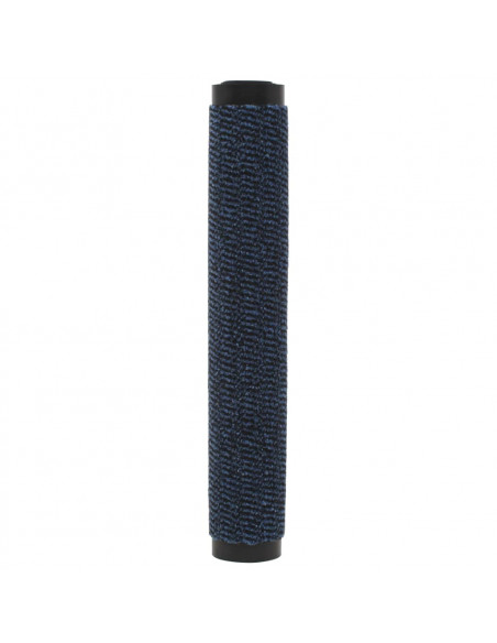 Tappeti Antipolvere 2 pz Rettangolari Trapuntati 90x150cm Blu