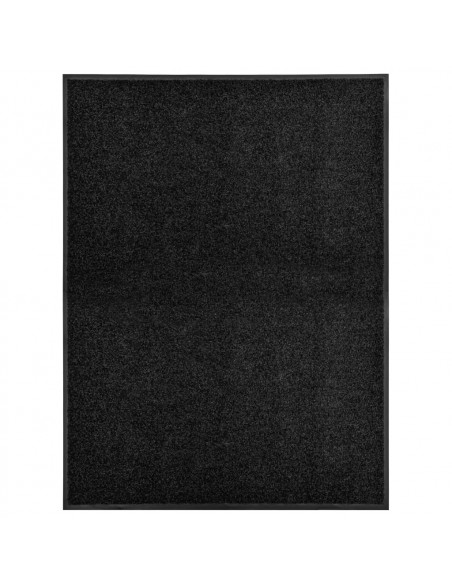 Zerbino Lavabile Nero 90x120 cm