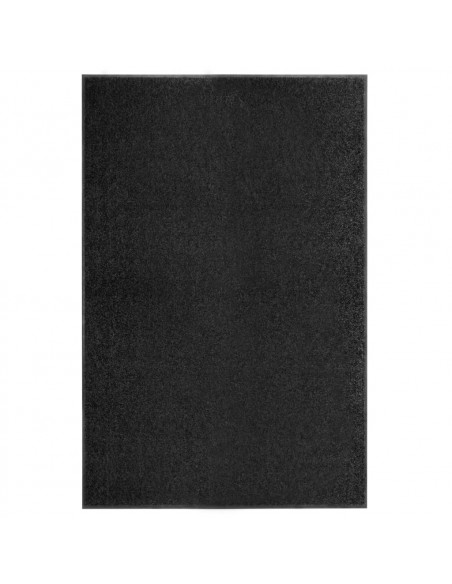 Zerbino Lavabile Nero 120x180 cm