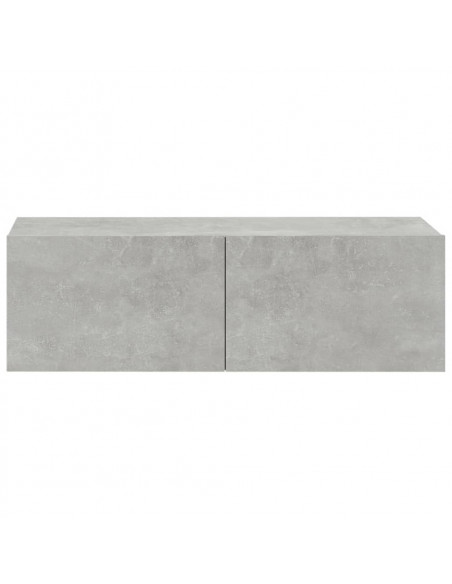 Set di Mobili Porta TV 6 pz Grigio Cemento in Legno Multistrato