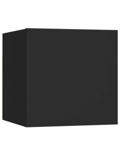 Set di Mobili Porta TV 6 pz Nero in Legno Multistrato