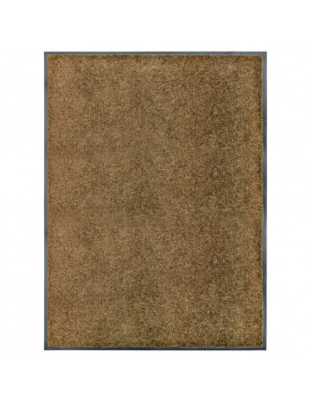Zerbino Lavabile Marrone 90x120 cm