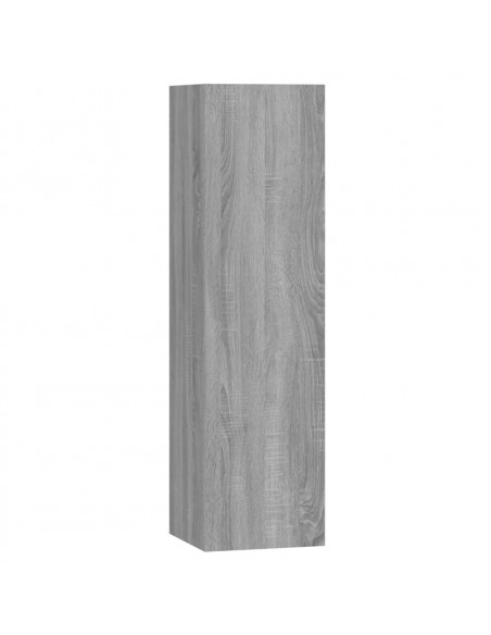 Set di Mobili Porta TV 7 pz Grigio Sonoma in Legno Multistrato