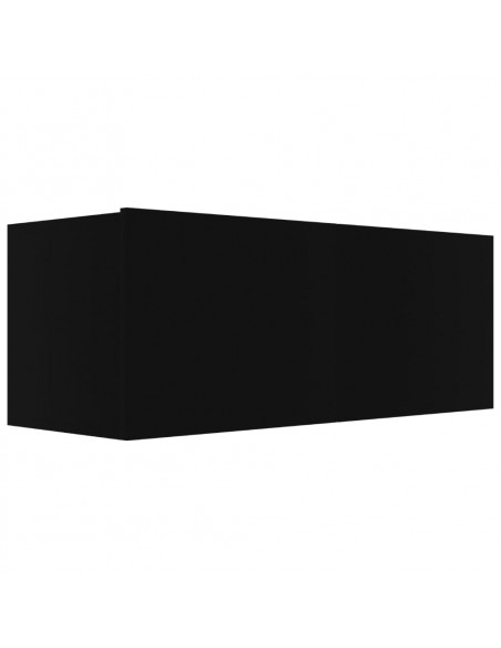 Set di Mobili Porta TV 7 pz Nero in Legno Multistrato