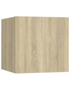 Set di Mobili Porta TV 7 pz Rovere Sonoma in Legno Multistrato