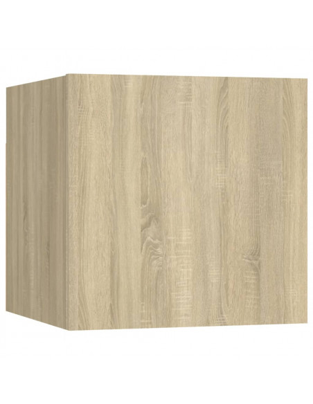 Set di Mobili Porta TV 7 pz Rovere Sonoma in Legno Multistrato