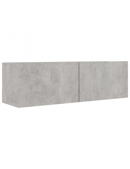 Set di Mobili Porta TV 8 pz Grigio Cemento in Legno Multistrato