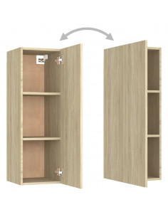 Set di Mobili Porta TV 8 pz Rovere Sonoma in Legno Multistrato 2