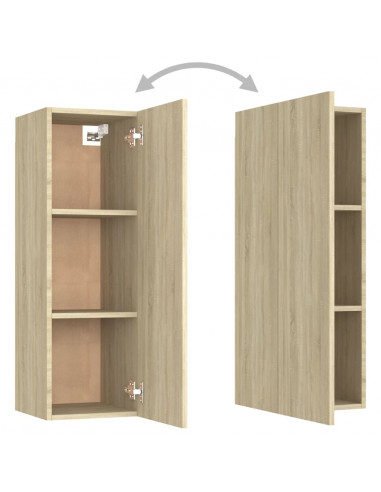 Set di Mobili Porta TV 8 pz Rovere Sonoma in Legno Multistrato