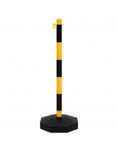 Set di Pali Stradali con Catena in Plastica di 10 m