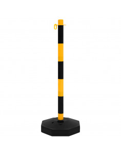 Set di Pali Stradali con Catena in Plastica di 10 m