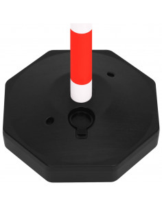 Set di Pali Stradali con Catena in Plastica di 10 m