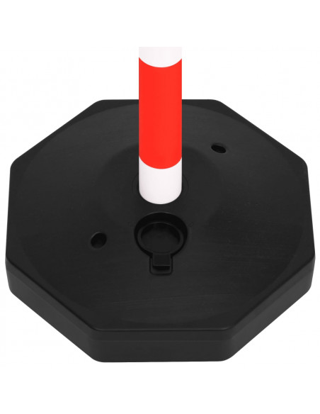 Set di Pali Stradali con Catena in Plastica di 10 m