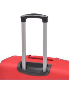 Set di Valigie Trolley 3 pz Morbide Rosse