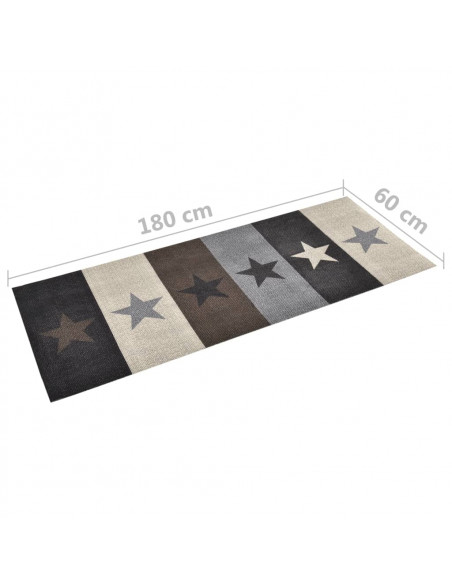 Tappetino da Cucina Lavabile con Stelle 60x180 cm