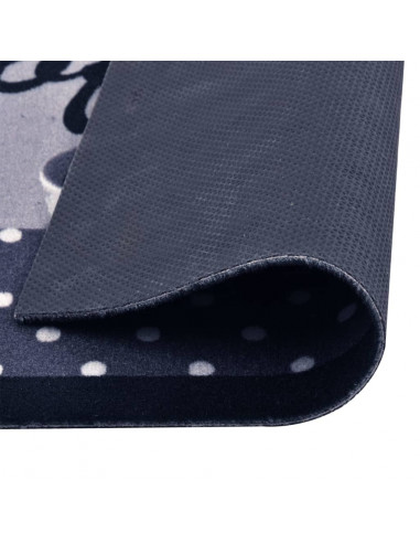 Tappetino da Cucina Lavabile Caffè Blu 60x180 cm