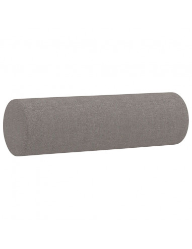 Set Divani 2 pz con Cuscini Tortora in Tessuto