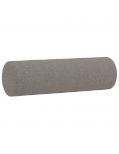 Set Divani 2 pz con Cuscini Tortora in Tessuto 2