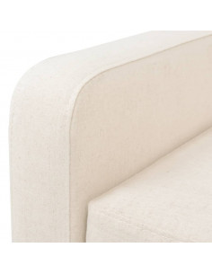 Set Divani 2 pz in Tessuto Bianco Crema 2