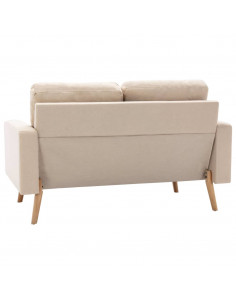 Set Divani 2 pz in Tessuto Crema