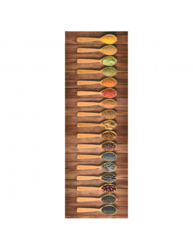 Tappetino da Cucina Lavabile Cucchiai 60x300 cm
