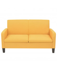 Set Divani 2 pz in Tessuto Giallo 2