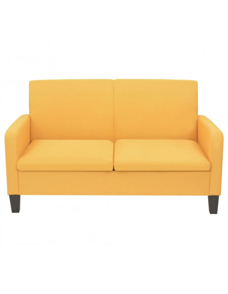 Set Divani 2 pz in Tessuto Giallo