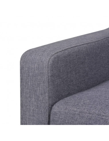 Set Divani 2 pz in Tessuto Grigio