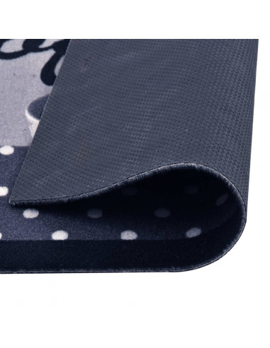 Tappetino da Cucina Lavabile Caffè Blu 45x150 cm