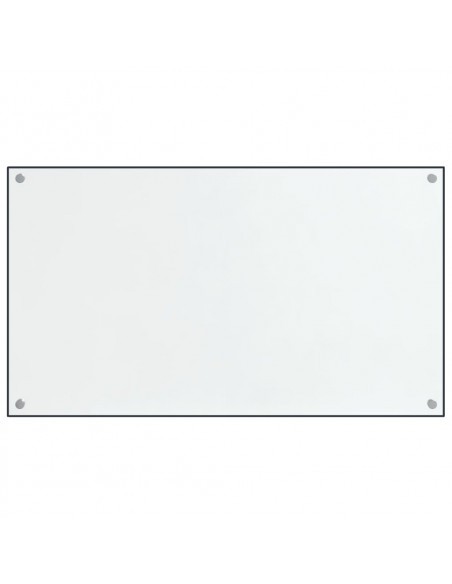 Paraschizzi per Cucina 2 pz Trasparente 70x40cm Vetro Temperato