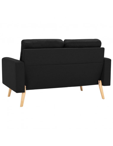 Set Divani 2 pz in Tessuto Nero