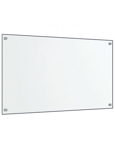 Paraschizzi per Cucina 2 pz Trasparente 70x40cm Vetro Temperato