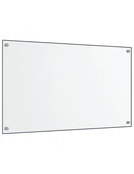 Paraschizzi per Cucina 2 pz Trasparente 70x40cm Vetro Temperato