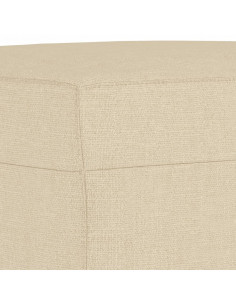 Set Divani 3 pz con Cuscini Crema in Tessuto 2