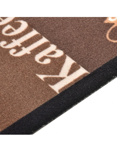 Tappetino da Cucina Lavabile Caffè Marrone 45x150 cm