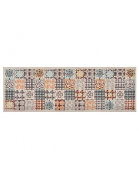 Tappetino da Cucina Lavabile Mosaico a Colori 60x300 cm