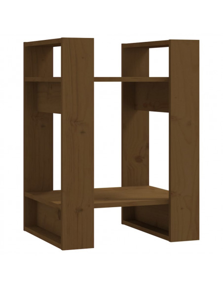 Libreria/Divisorio Miele 41x35x57 cm in Legno Massello di Pino