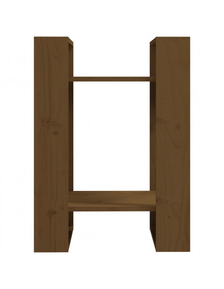 Libreria/Divisorio Miele 41x35x57 cm in Legno Massello di Pino