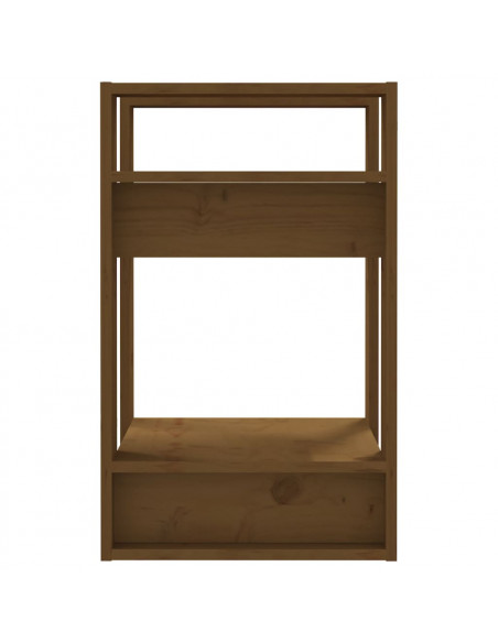 Libreria/Divisorio Miele 41x35x57 cm in Legno Massello di Pino