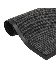 Tappeti Antipolvere 2 pz Trapuntati 120x180cm Antracite 2